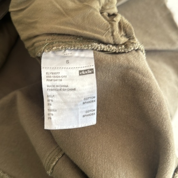 Elodie Olive Green Denim Mini Skirt Size 5 - Picture 4 of 4